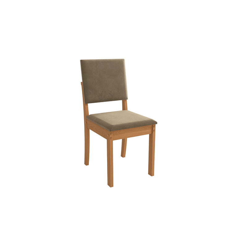 Juego Comedor Kappesberg 1.6m con 6 Sillas Luna Canela/Beige