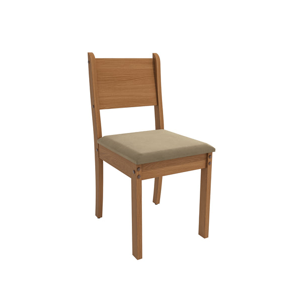 Juego Comedor Kappesberg 1.6m con 6 Sillas Cora Canela/Beige