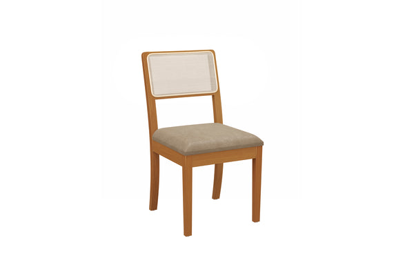 Comedor 160cm 6 Sillas Madera Maciza Kappesberg Roble/Fendi