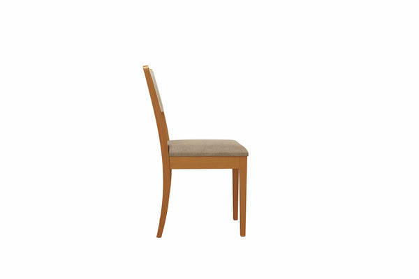 Comedor 160cm 4 Sillas Madera Maciza Kappesberg Roble/Fendi