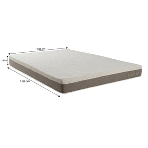 Colchón Matrimonial Espuma En Caja 138x188 Kappesberg Gris