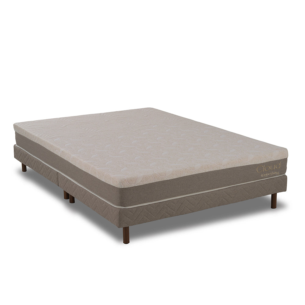 Colchón Matrimonial Espuma En Caja 138x188 Kappesberg Gris
