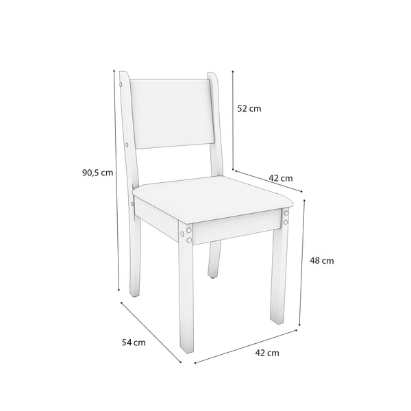 Juego Comedor Kappesberg 1.6m con 6 Sillas Cora Canela/Beige