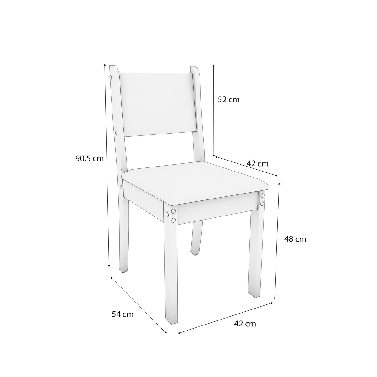 Juego Comedor Kappesberg 1.6m con 6 Sillas Cora Canela/Gris