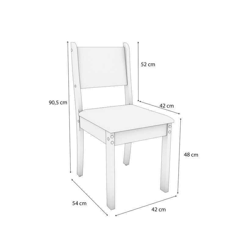 Juego Comedor Kappesberg 1.6m con 6 Sillas Cora Canela/Gris