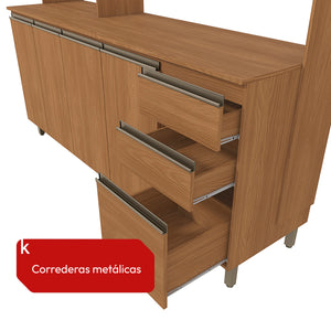 Cocina Integral 192,5cm Canela Luna Kappesberg