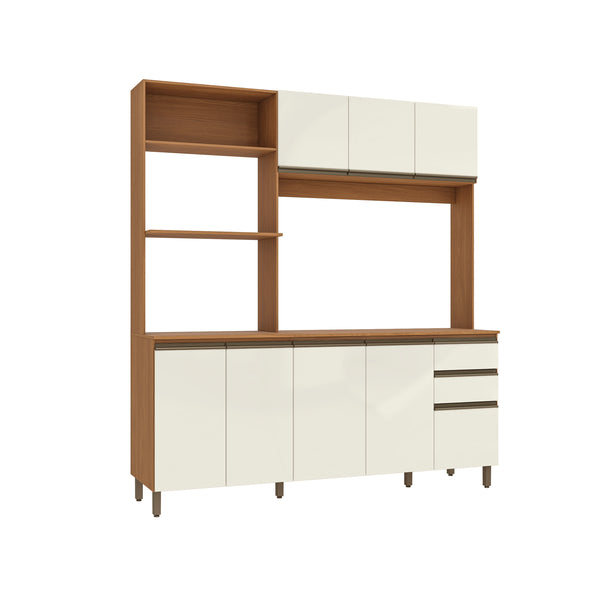 Cocina Integral 192,5 cm Canela/Blanco Luna  Kappesberg