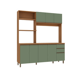 Cocina Integral 192,5 cm Canela/Verde Luna Kappesberg