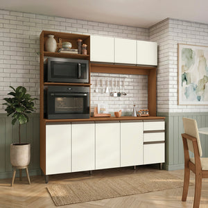 Cocina Integral 192,5 cm Canela/Blanco Luna  Kappesberg