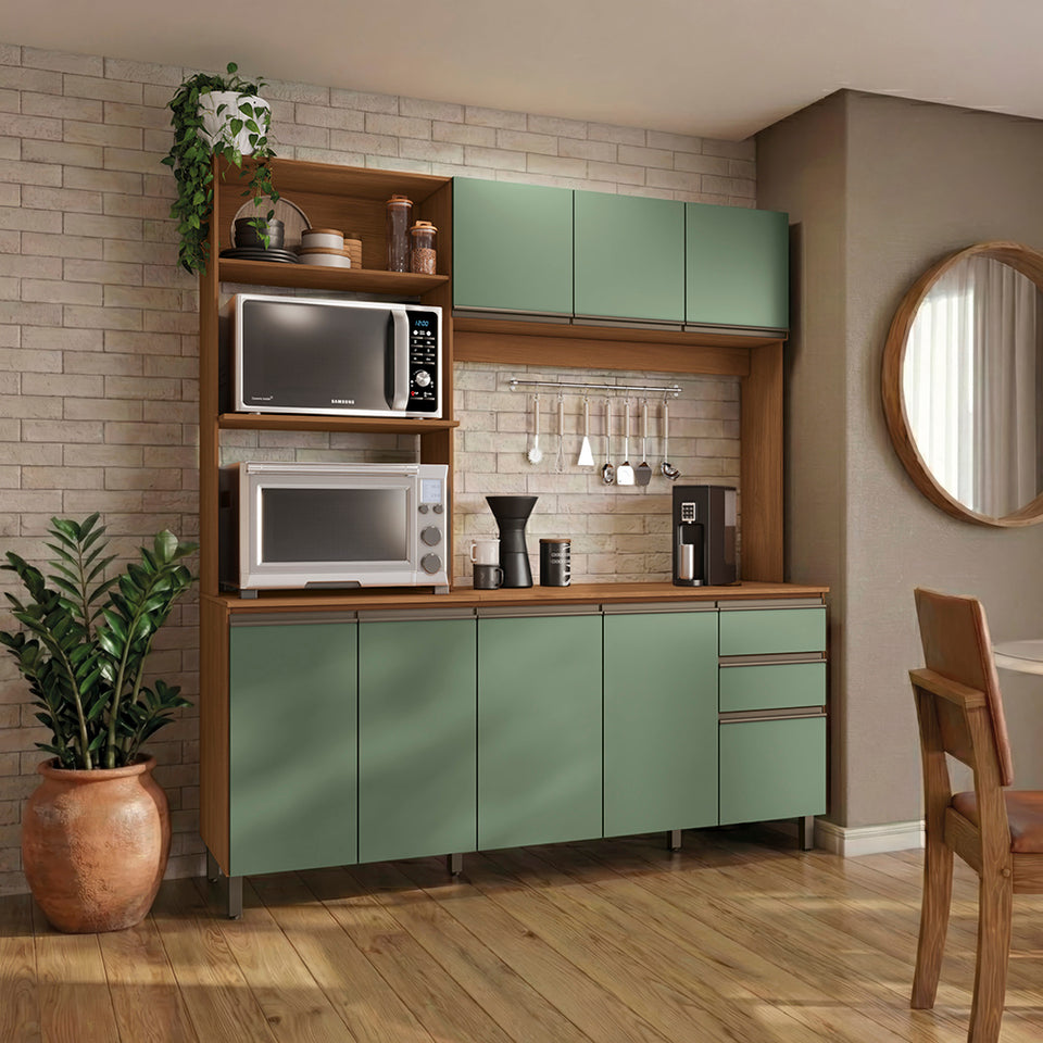 Cocina Integral 192,5 cm Canela/Verde Luna Kappesberg