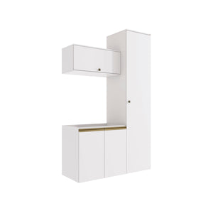 Conjunto para Baño 130cm MDF 3 Piezas Kappesberg Blanco
