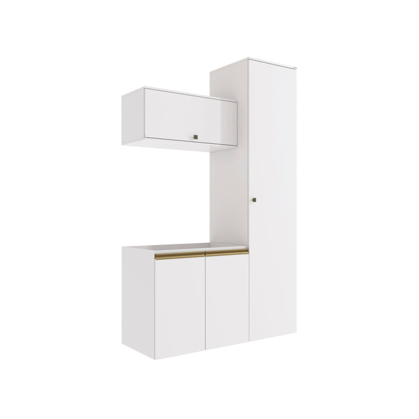 Conjunto para Baño 130cm MDF 3 Piezas Kappesberg Blanco