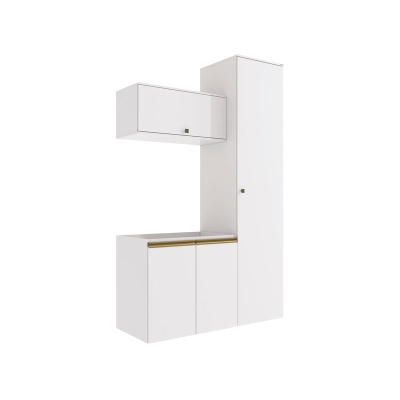 Conjunto para Baño 130cm MDF 3 Piezas Kappesberg Blanco