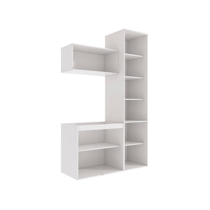 Conjunto para Baño 130cm MDF Kappesberg Blanco/Azul