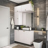 Gabinete Baño Kappesberg 120cm MDF Con Aéreos Blanco