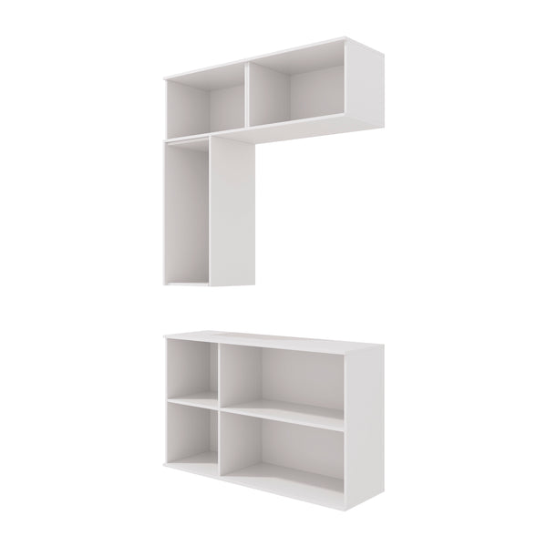 Gabinete Baño Kappesberg 120cm MDF Blanco y Verde