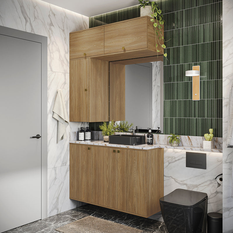 Gabinete Baño Kappesberg 120cm MDF Marrón