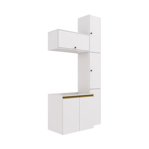 Gabinete Baño Kappesberg 116cm MDF Con Aéreos Blanco