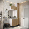 Gabinete Baño Kappesberg 116cm MDF Blanco y Marrón