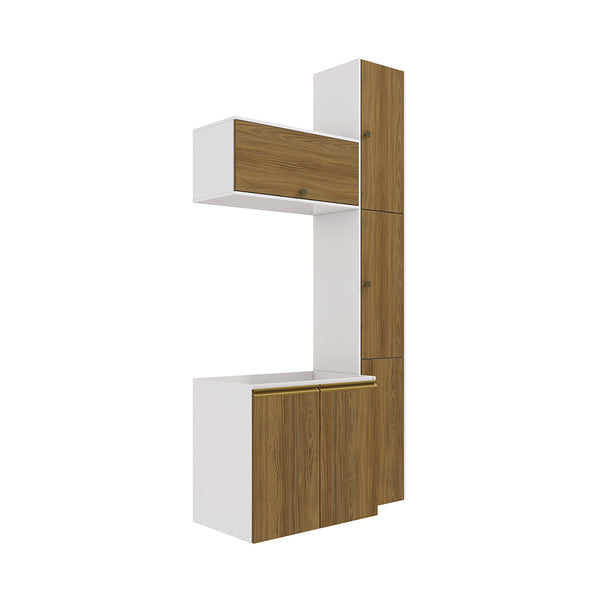 Gabinete Baño Kappesberg 116cm MDF Blanco y Marrón