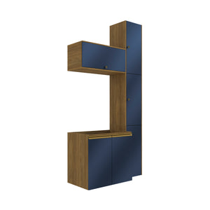 Gabinete Baño Kappesberg 116cm MDF Marrón y Azul