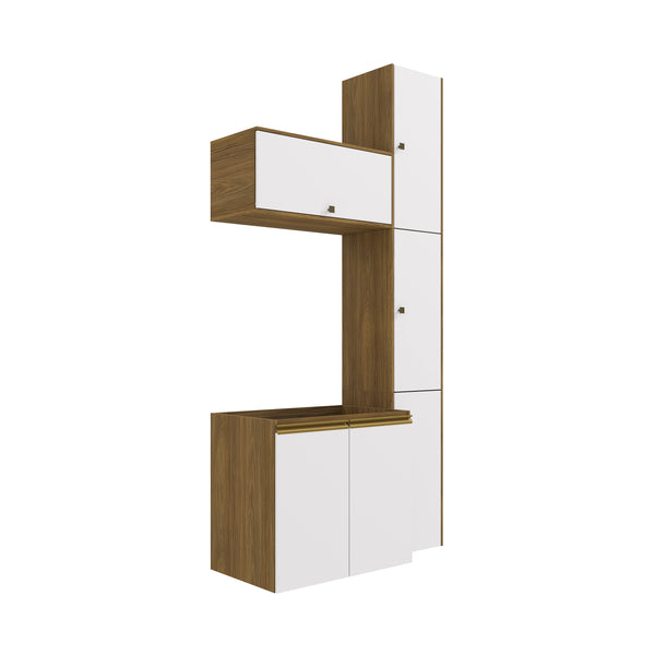 Gabinete Baño Kappesberg 116cm MDF Marrón y Blanco