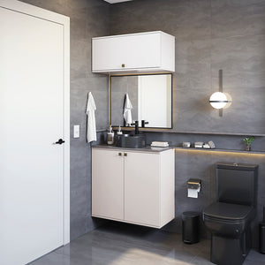 Gabinete Baño Kappesberg 80cm MDF Con Aéreos Blanco