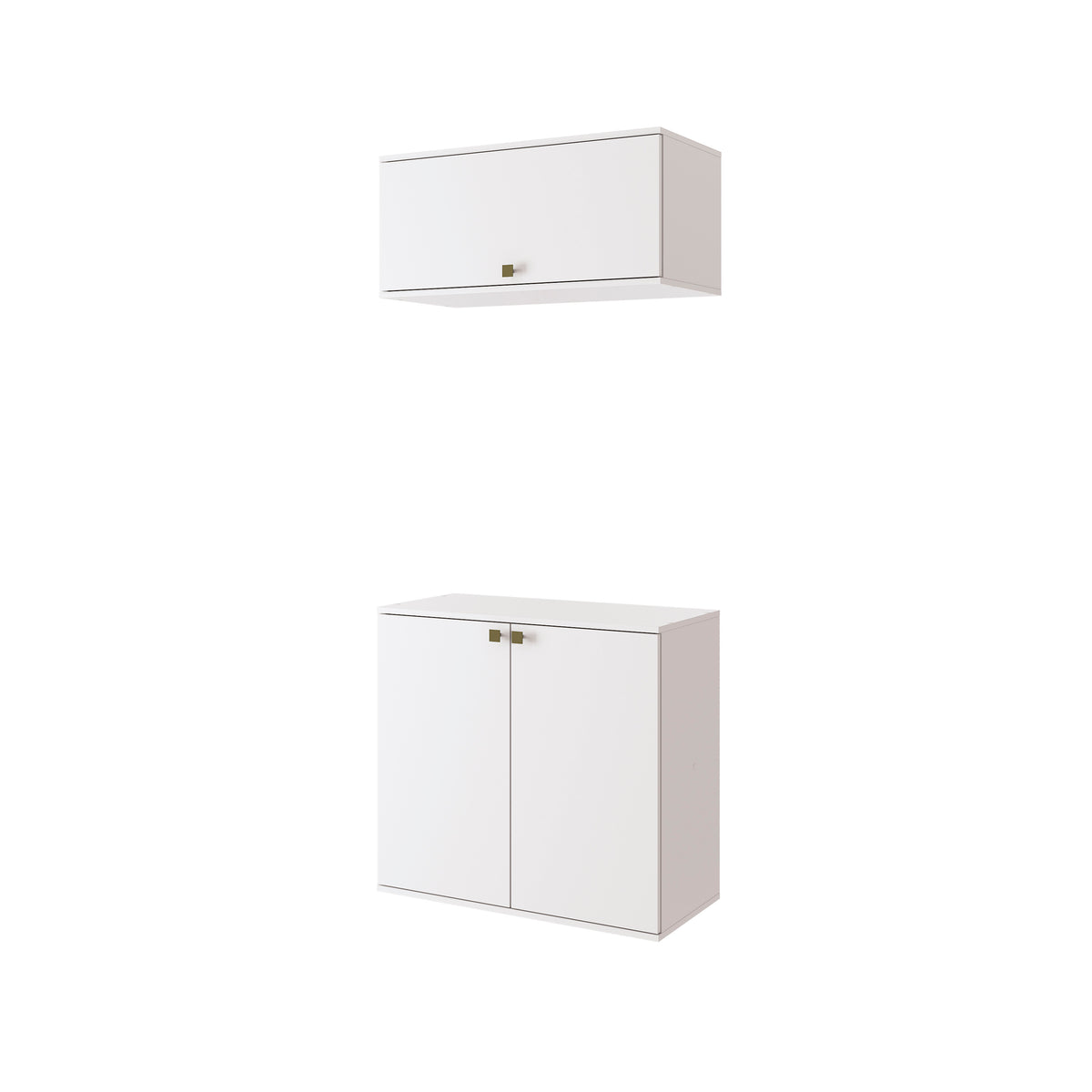 Gabinete Baño Kappesberg 80cm MDF Con Aéreos Blanco