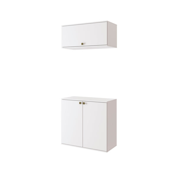 Gabinete Baño Kappesberg 80cm MDF Con Aéreos Blanco