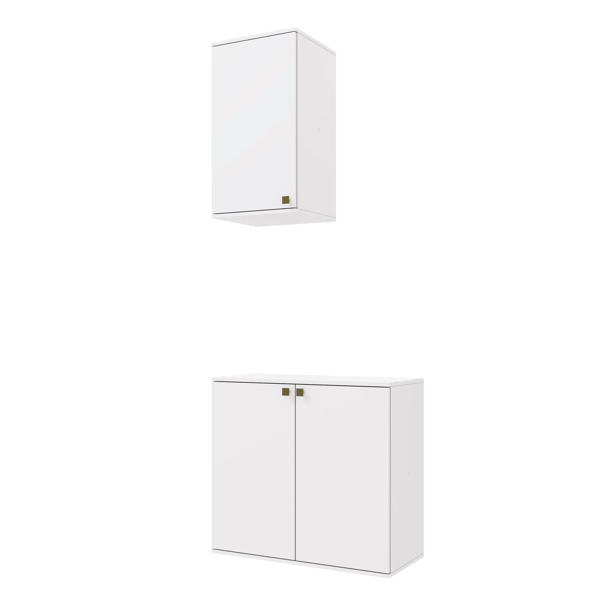 Gabinete Baño Kappesberg 80cm MDF Con Aéreos Blanco