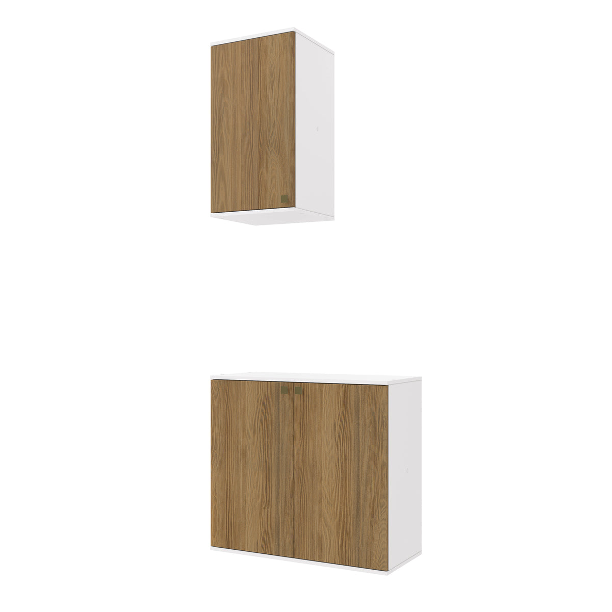Gabinete Baño Kappesberg 80cm MDF Blanco y Marrón