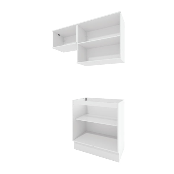 Mueble Lavadero Kappesberg 140cm Con Aéreos Blanco y Azul