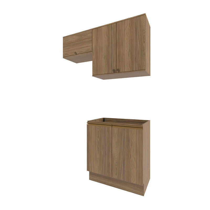 Mueble Lavadero Kappesberg 140cm Con Aéreos Marrón
