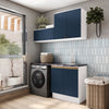 Mueble Lavadero Kappesberg 160cm Con Aéreos Blanco y Azul