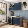 Mueble Lavadero Kappesberg 160cm Con Aéreos Marrón y Azul