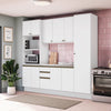 Cocina Integral 240cm MDF 10 Puertas Kappesberg Blanco