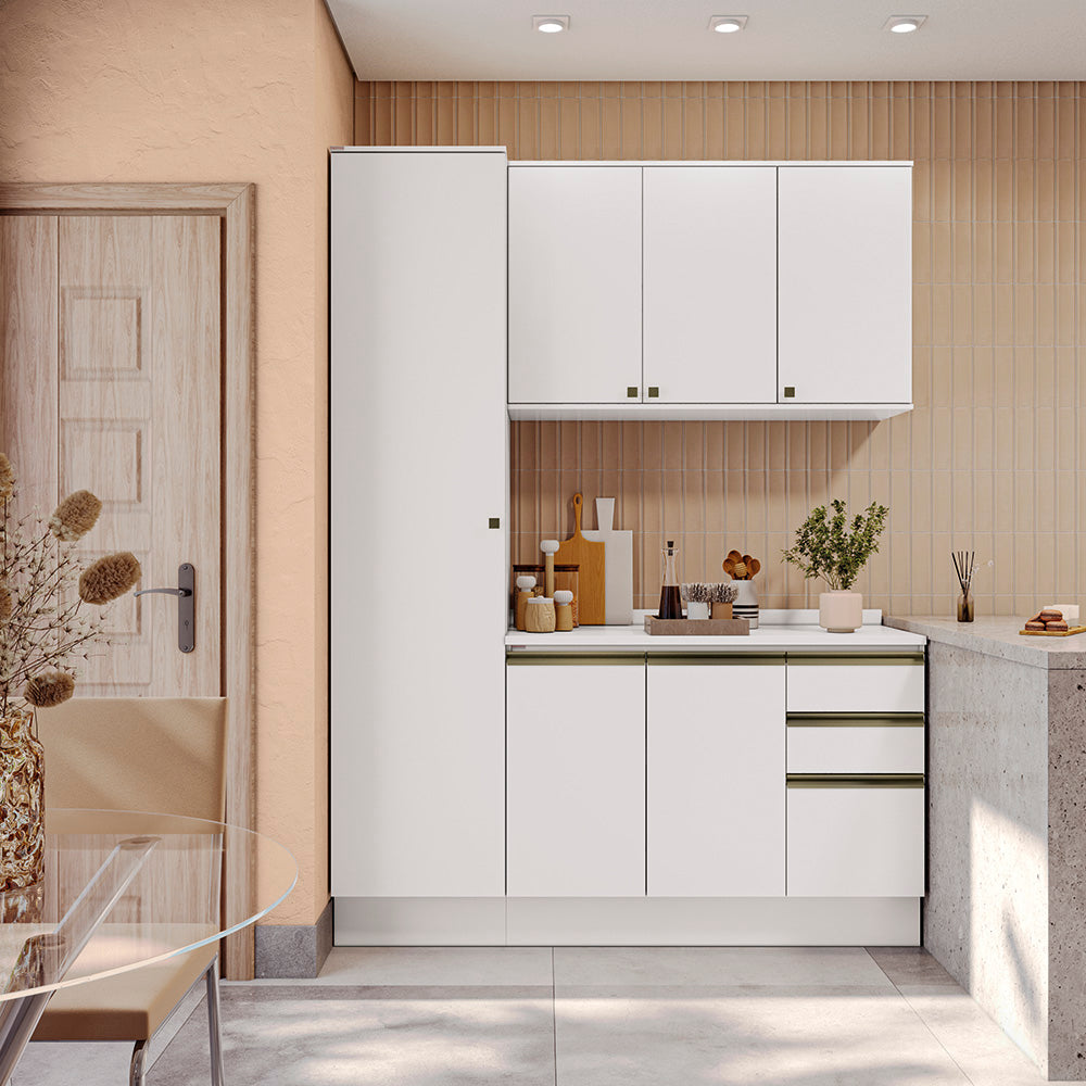 Armario de Cocina 170cm MDF 6 Puertas Kappesberg Blanco