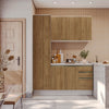 Armario de Cocina 170cm 6 Puertas Kappesberg Blanco/Marrón