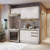 Cocina Compacta 200cm MDF 3 Cajones Kappesberg Blanco