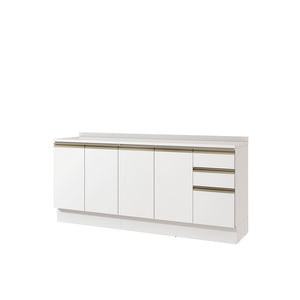 Gabinete Inferior 200cm 3 Cajones Kappesberg Blanco