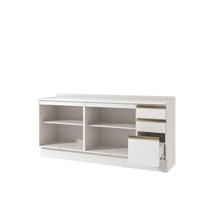 Gabinete Inferior 200cm 3 Cajones Kappesberg Blanco