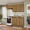 Cocina Compacta 200cm MDF 7 Puertas Kappesberg Marrón
