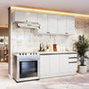 Cocina Completa 240cm MDF 3 Cajones Kappesberg Blanco