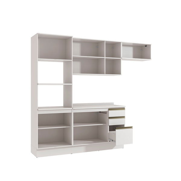 Armario Cocina 270cm MDF 10 Puertas Kappesberg Blanco