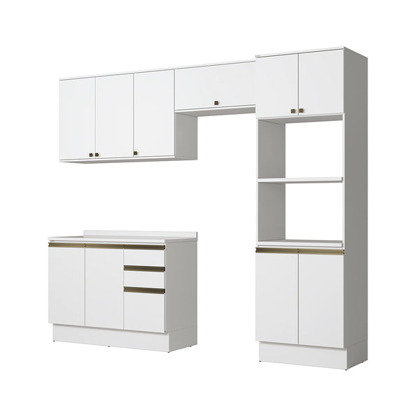 Armario Cocina Torre Horno 270cm MDF Kappesberg Blanco
