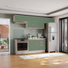 Cocina Completa 280cm MDF 3 Cajones Kappesberg Blanco/Verde