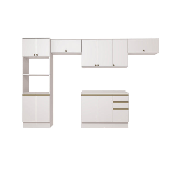 Cocina Integral 350cm MDF Kappesberg 11 Puertas Blanco