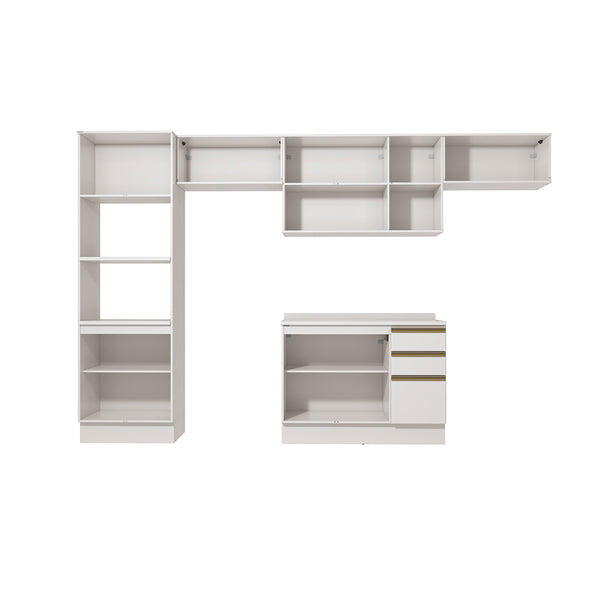 Cocina Integral 350cm MDF Kappesberg 11 Puertas Blanco