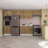 Cocina Integral 350cm Kappesberg 11 Puertas Blanco/Marrón