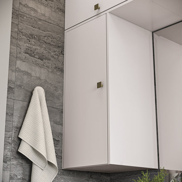 Gabinete Baño Kappesberg 120cm MDF Con Aéreos Blanco